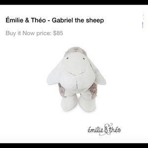 Gabriel the sheep stuffed animal